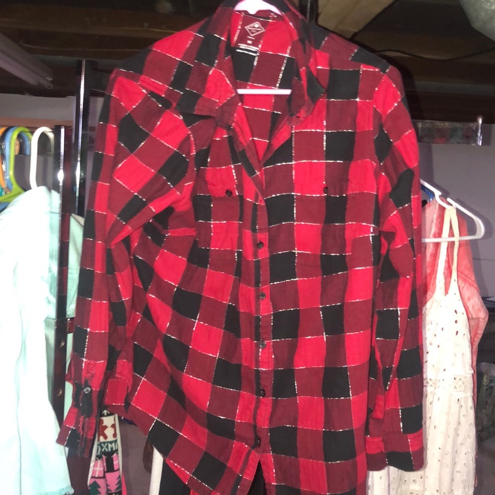 Buffalo plaid button up
